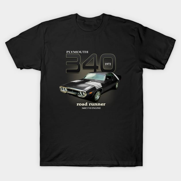 Plymouth Road Runner 72 T-Shirt by hardtbonez